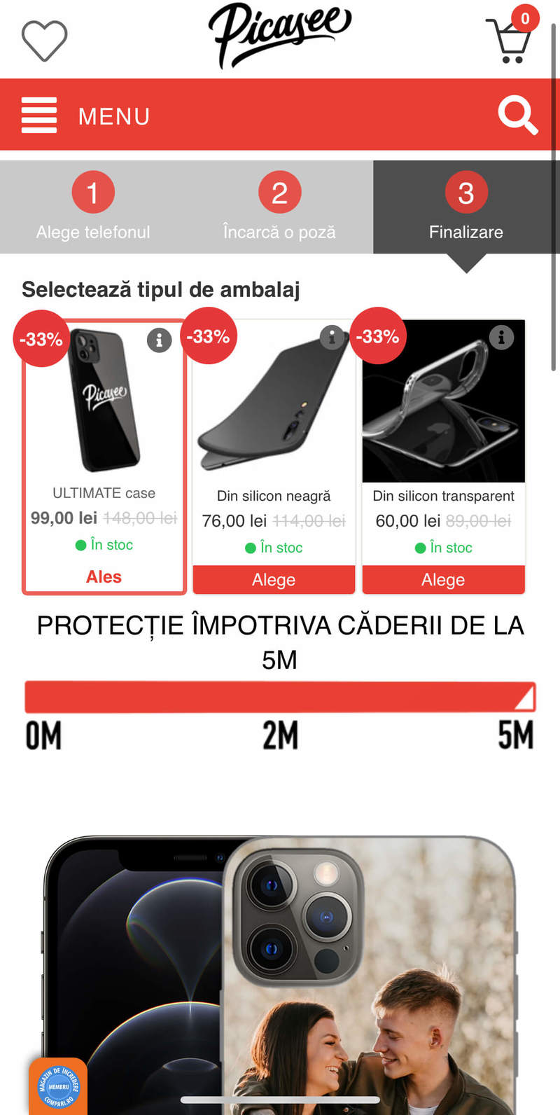 Alege tipul de husă