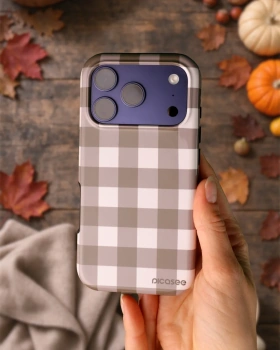 Picasee Fashion Case pentru Huawei P30 Lite - Brown grid