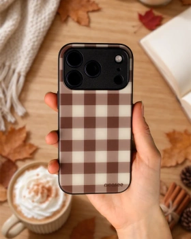 Picasee ULTIMATE CASE MagSafe pentru Apple iPhone 17 Pro Max - Brown grid