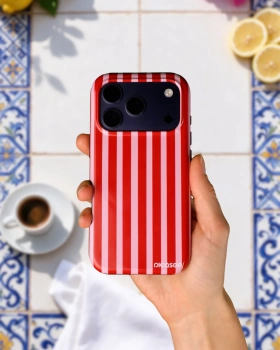 Picasee Fashion Case MagSafe pentru Apple iPhone 17e - Lines red