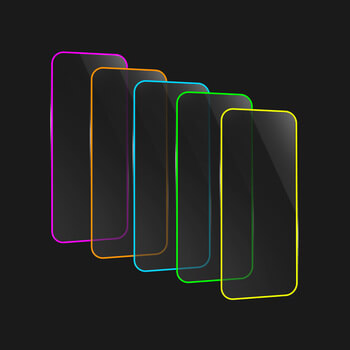 Picasee Sticla întărită de protecție cu ramă care strălucește în întuneric Apple iPhone 7 Plus - Verde