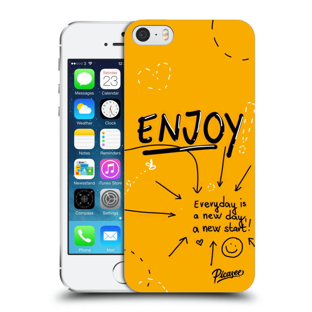 Picasee husă transparentă din silicon pentru Apple iPhone 5/5S/SE - Enjoy