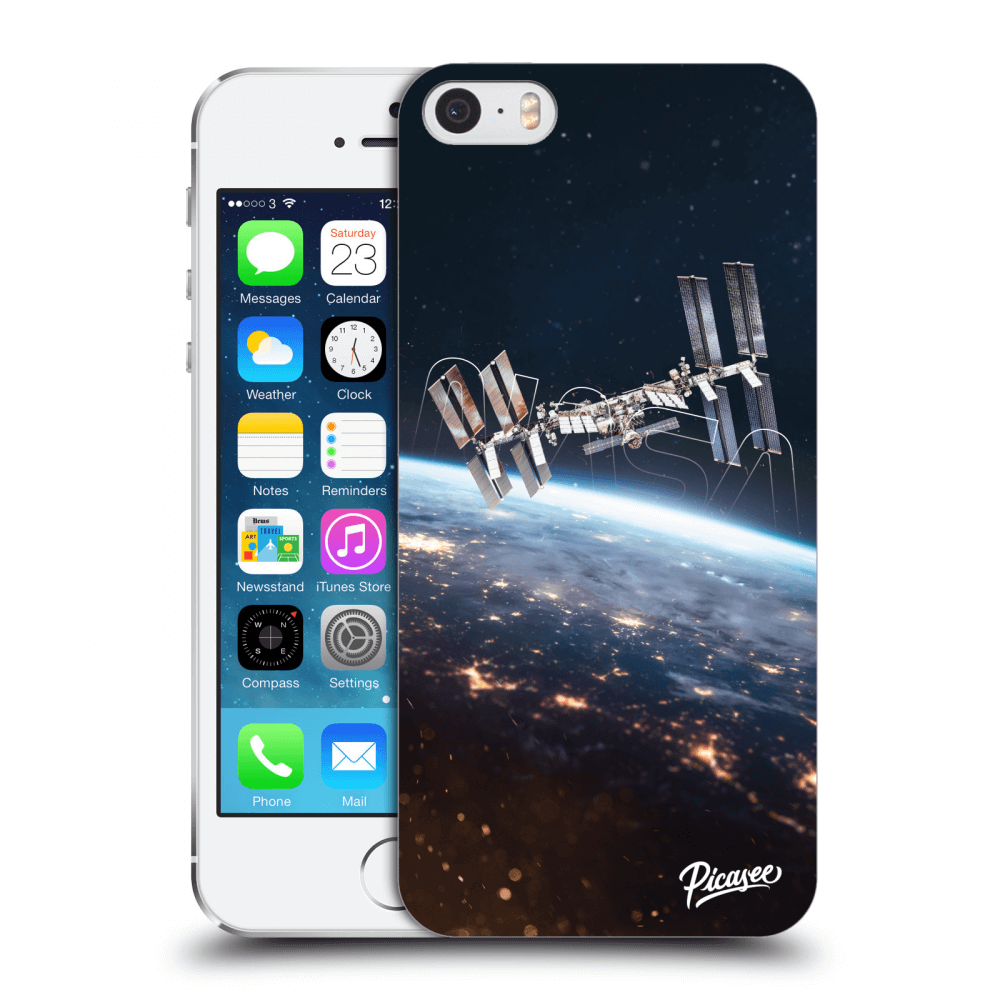 Picasee husă transparentă din silicon pentru Apple iPhone 5/5S/SE - Station
