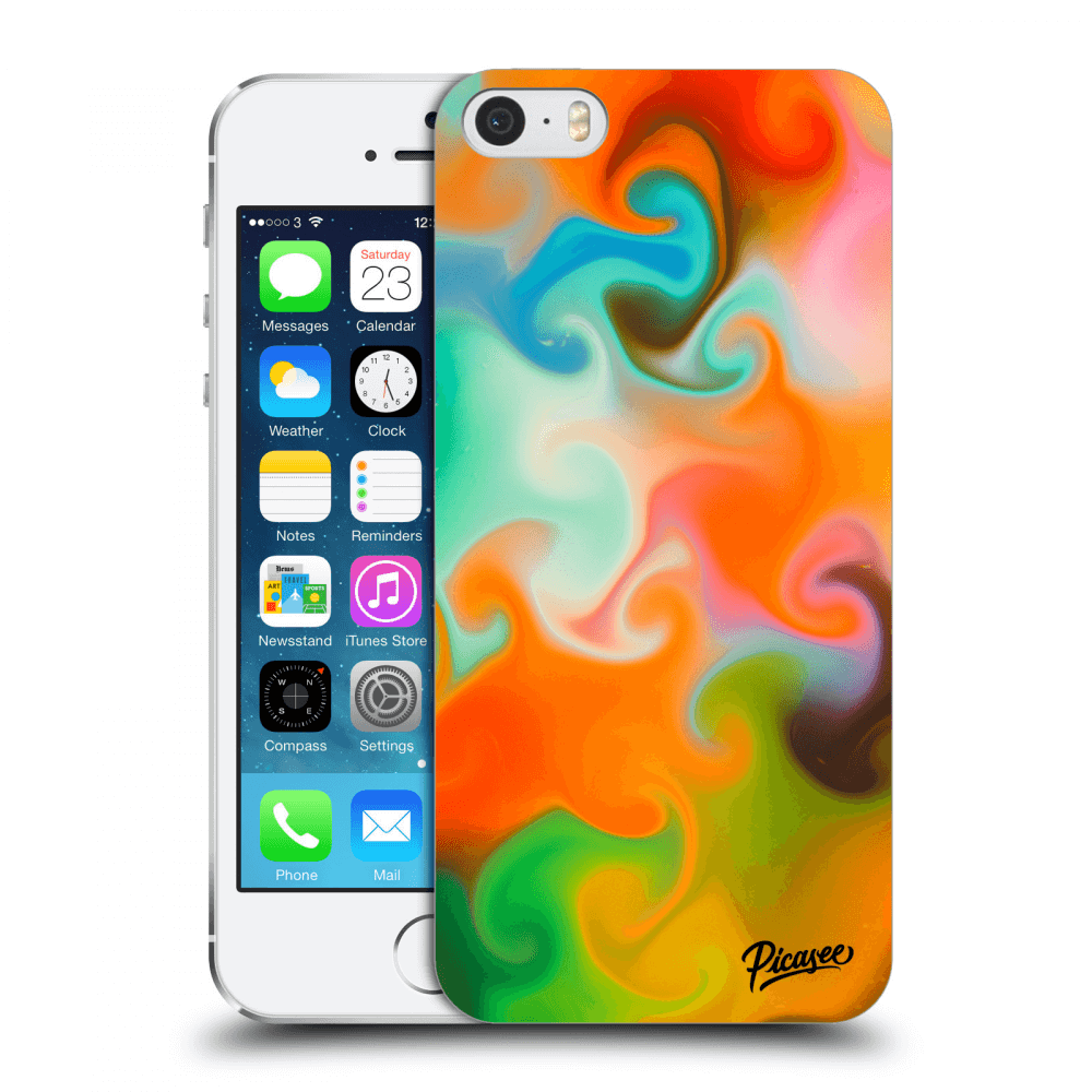 Picasee husă transparentă din silicon pentru Apple iPhone 5/5S/SE - Juice