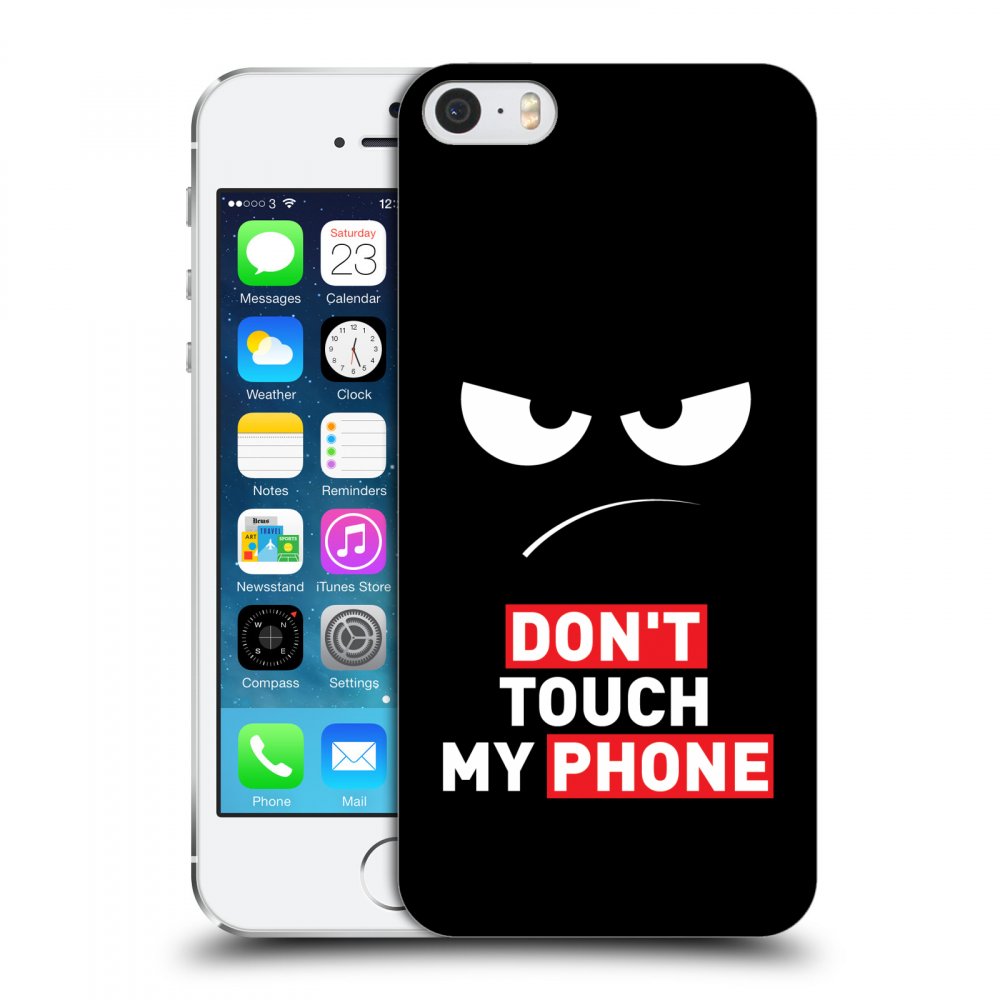 Picasee ULTIMATE CASE pentru Apple iPhone 5/5S/SE - Angry Eyes - Transparent