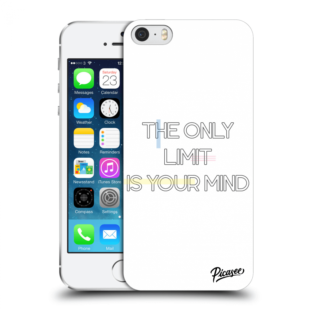 Picasee husă transparentă din silicon pentru Apple iPhone 5/5S/SE - The only limit is your mind