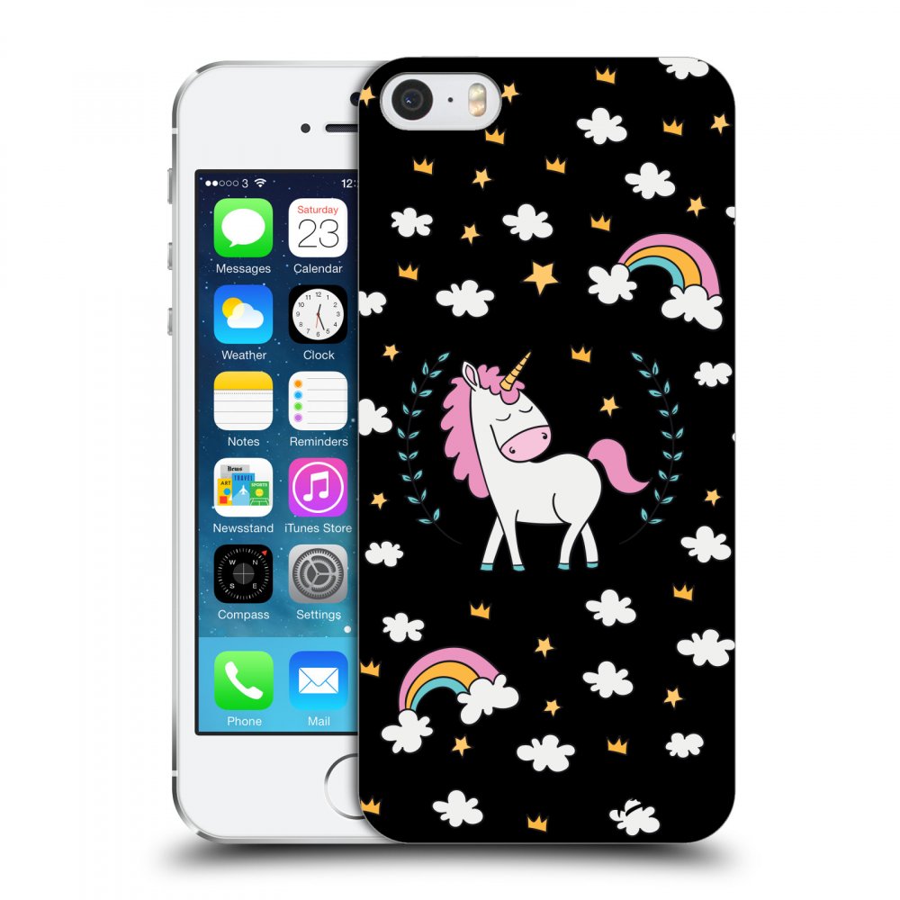Picasee ULTIMATE CASE pentru Apple iPhone 5/5S/SE - Unicorn star heaven