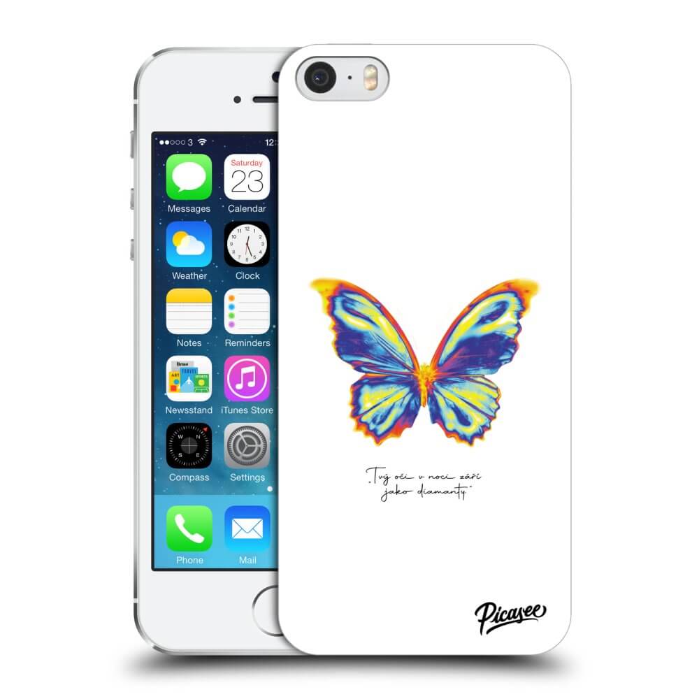 Picasee ULTIMATE CASE pentru Apple iPhone 5/5S/SE - Diamanty White