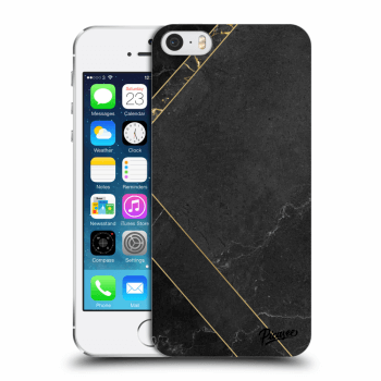 Husă pentru Apple iPhone 5/5S/SE - Black tile