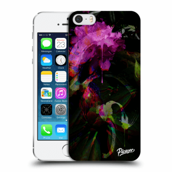 Picasee husă transparentă din silicon pentru Apple iPhone 5/5S/SE - Peony Color