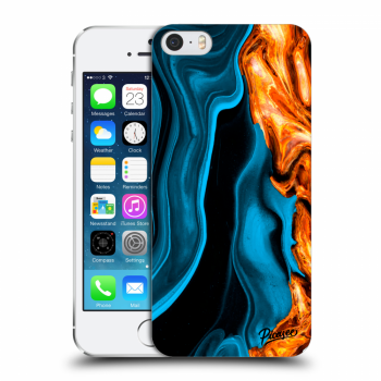 Husă pentru Apple iPhone 5/5S/SE - Gold blue
