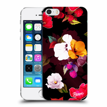 Picasee husă transparentă din silicon pentru Apple iPhone 5/5S/SE - Flowers and Berries