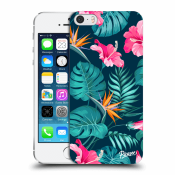 Husă pentru Apple iPhone 5/5S/SE - Pink Monstera