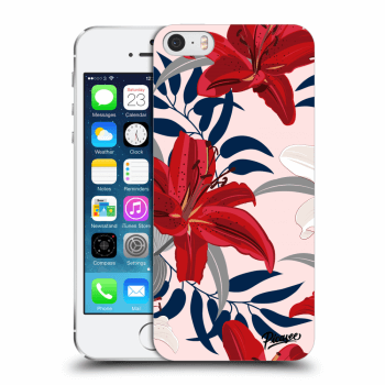Husă pentru Apple iPhone 5/5S/SE - Red Lily