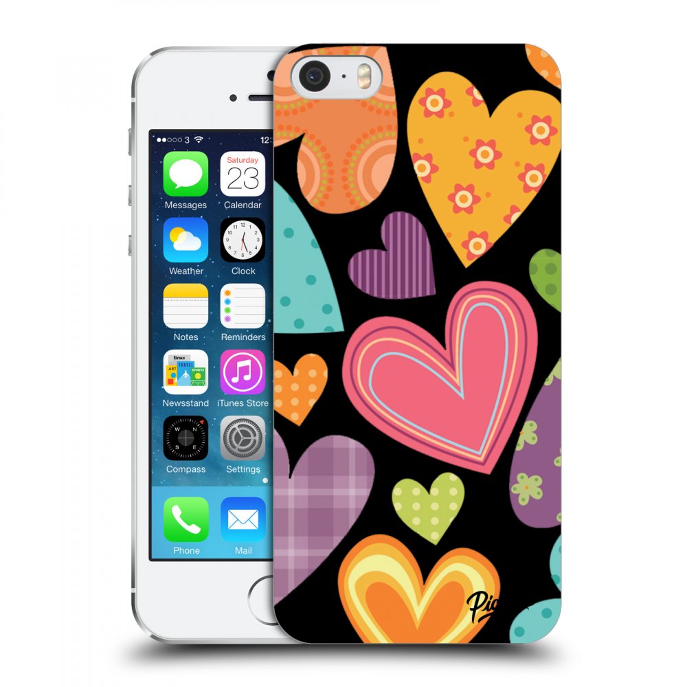 Picasee ULTIMATE CASE pentru Apple iPhone 5/5S/SE - Colored heart