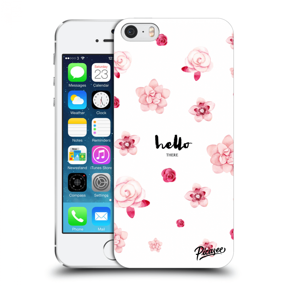 Picasee husă transparentă din silicon pentru Apple iPhone 5/5S/SE - Hello there