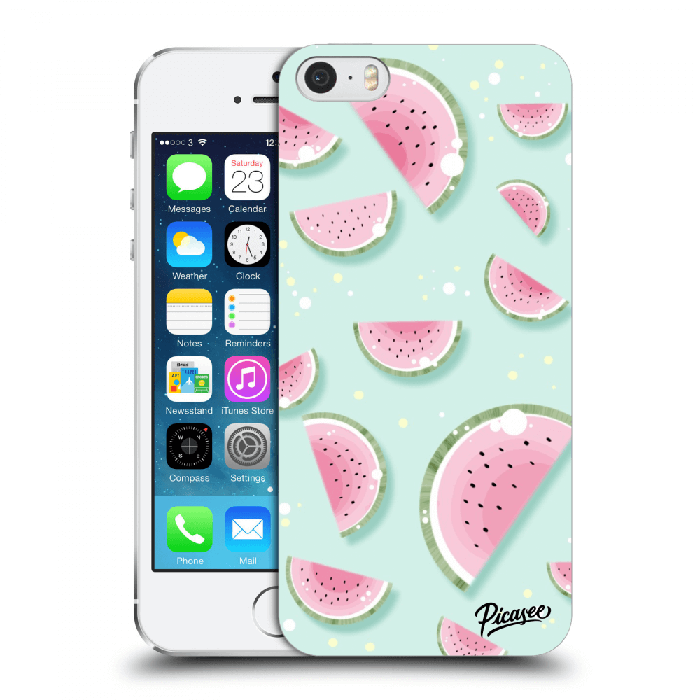 Picasee husă transparentă din silicon pentru Apple iPhone 5/5S/SE - Watermelon 2