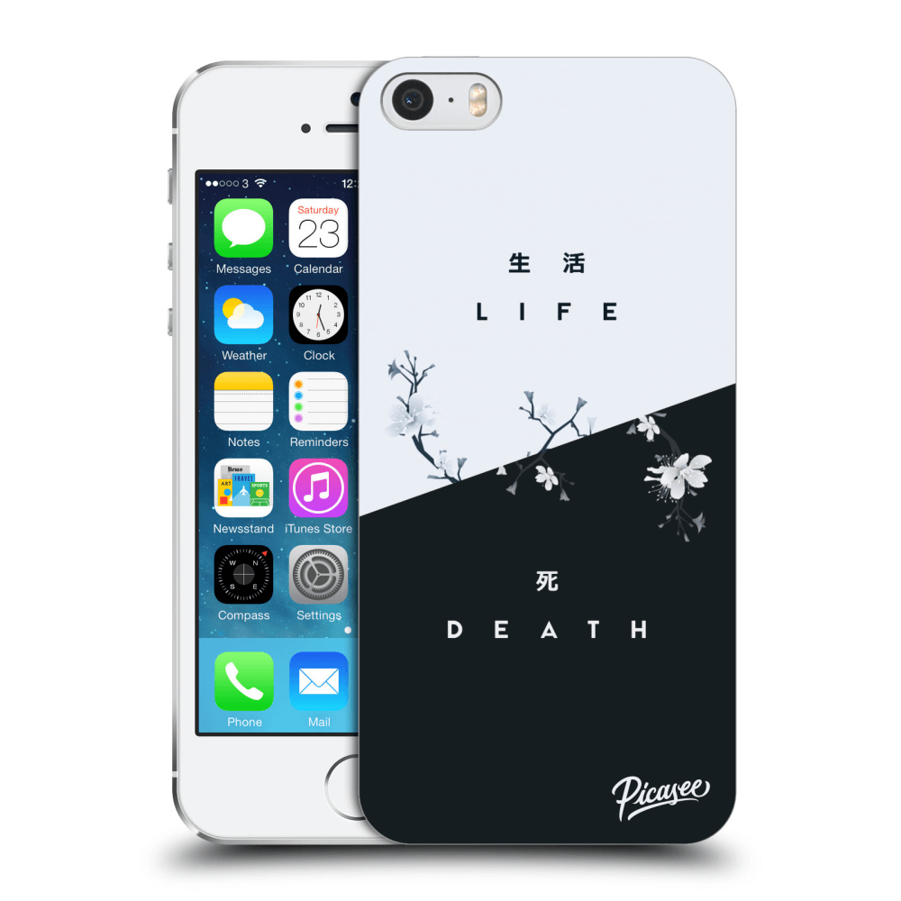 Picasee husă transparentă din silicon pentru Apple iPhone 5/5S/SE - Life - Death