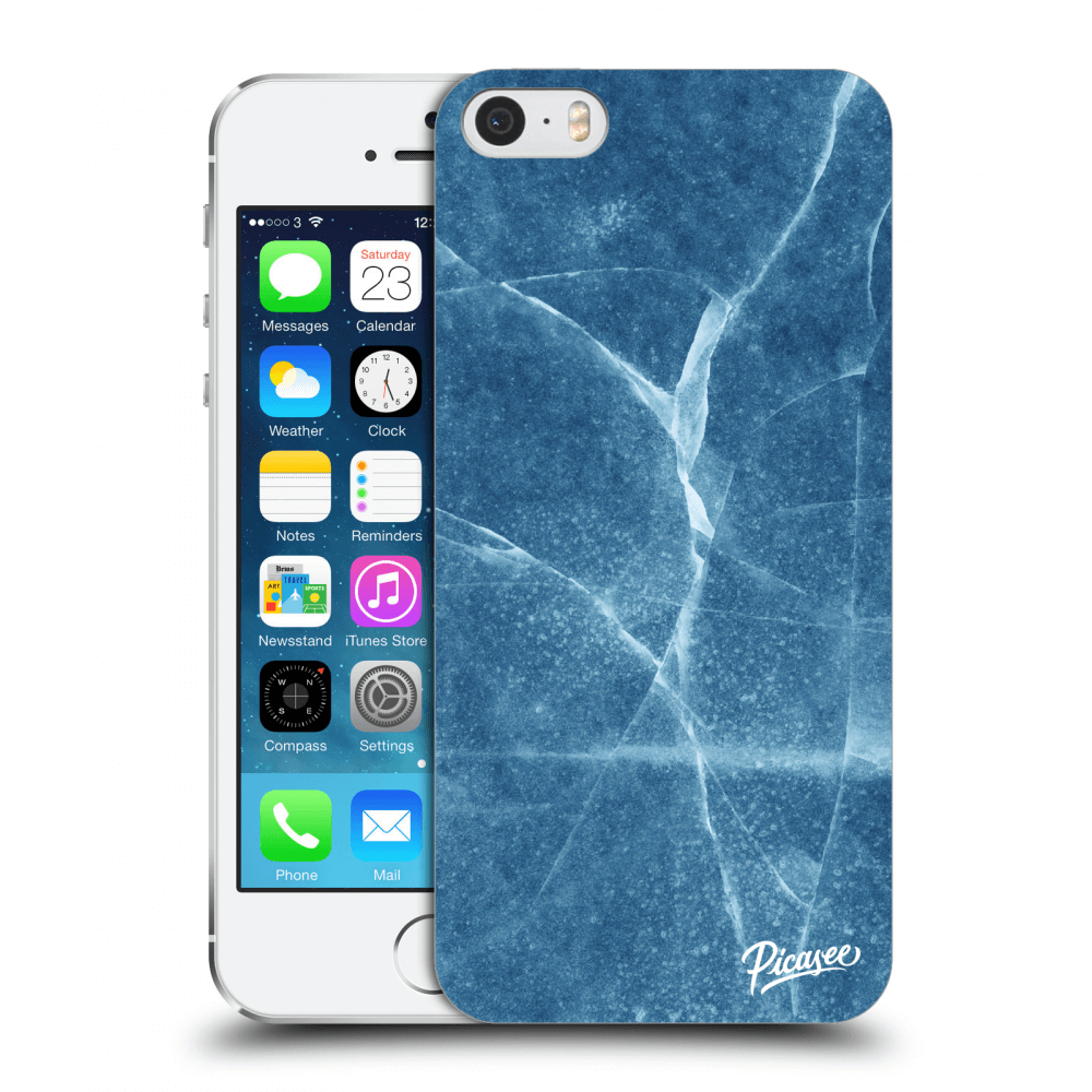 Picasee husă transparentă din silicon pentru Apple iPhone 5/5S/SE - Blue marble