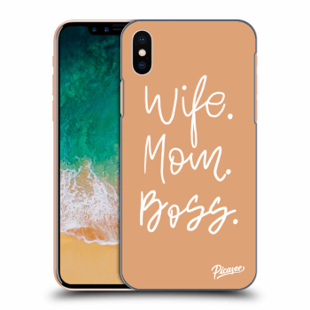 Picasee ULTIMATE CASE pentru Apple iPhone X/XS - Boss Mama