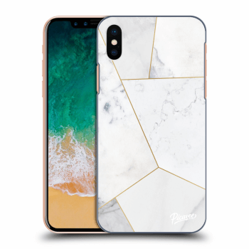 Husă pentru Apple iPhone X/XS - White tile