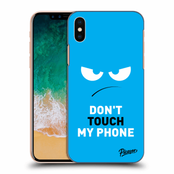 Picasee ULTIMATE CASE pentru Apple iPhone X/XS - Angry Eyes - Blue