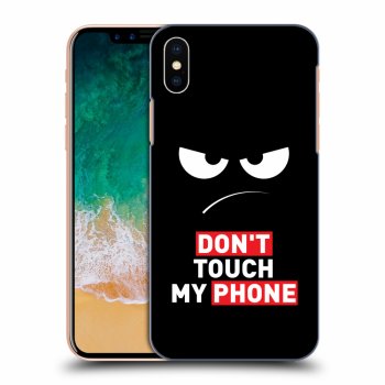 Picasee ULTIMATE CASE pentru Apple iPhone X/XS - Angry Eyes - Transparent