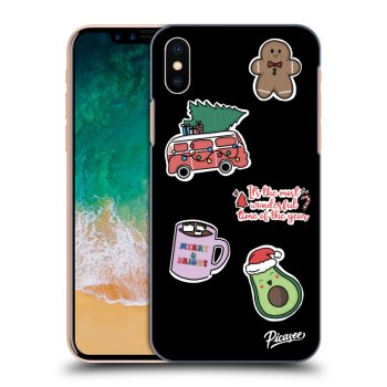 Picasee ULTIMATE CASE pentru Apple iPhone X/XS - Christmas Stickers