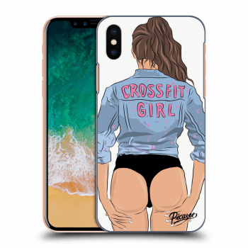 Husă pentru Apple iPhone X/XS - Crossfit girl - nickynellow