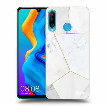 Husă pentru Huawei P30 Lite - White tile