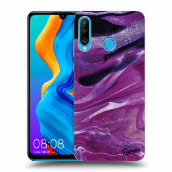 Husă pentru Huawei P30 Lite - Purple glitter