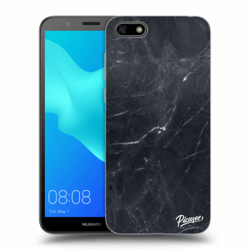 Picasee husă neagră din silicon pentru Huawei Y5 2018 - Black marble