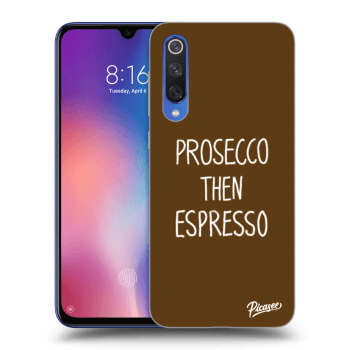 Picasee husă neagră din silicon pentru Xiaomi Mi 9 SE - Prosecco then espresso