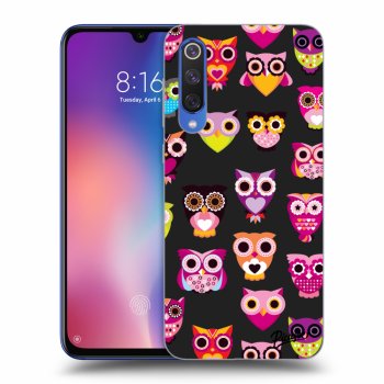 Picasee husă neagră din silicon pentru Xiaomi Mi 9 SE - Owls