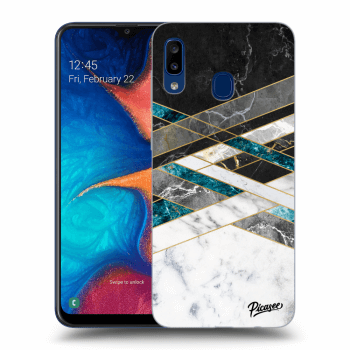 Husă pentru Samsung Galaxy A20e A202F - Black & White geometry