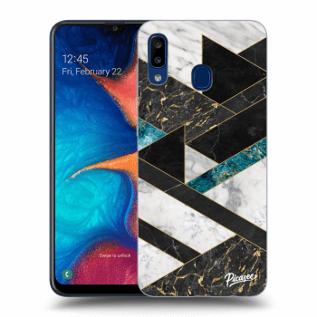 Husă pentru Samsung Galaxy A20e A202F - Dark geometry