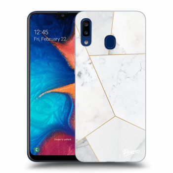 Husă pentru Samsung Galaxy A20e A202F - White tile