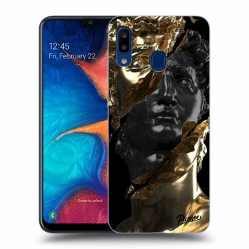 Husă pentru Samsung Galaxy A20e A202F - Gold - Black