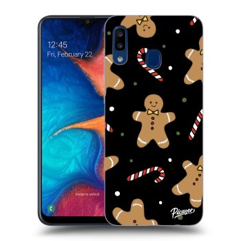 Picasee husă neagră din silicon pentru Samsung Galaxy A20e A202F - Gingerbread