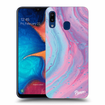 Husă pentru Samsung Galaxy A20e A202F - Pink liquid