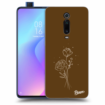 Husă pentru Xiaomi Mi 9T (Pro) - Brown flowers