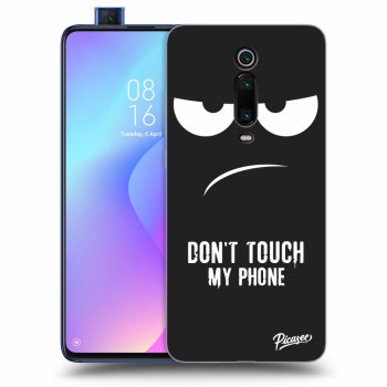 Picasee husă neagră din silicon pentru Xiaomi Mi 9T (Pro) - Don't Touch My Phone