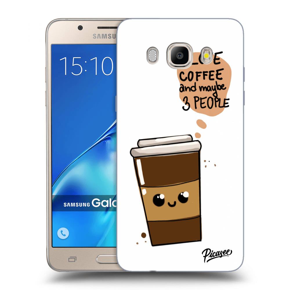Picasee husă transparentă din silicon pentru Samsung Galaxy J5 2016 J510F - Cute coffee