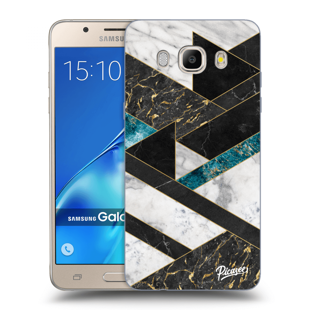 Picasee husă transparentă din silicon pentru Samsung Galaxy J5 2016 J510F - Dark geometry
