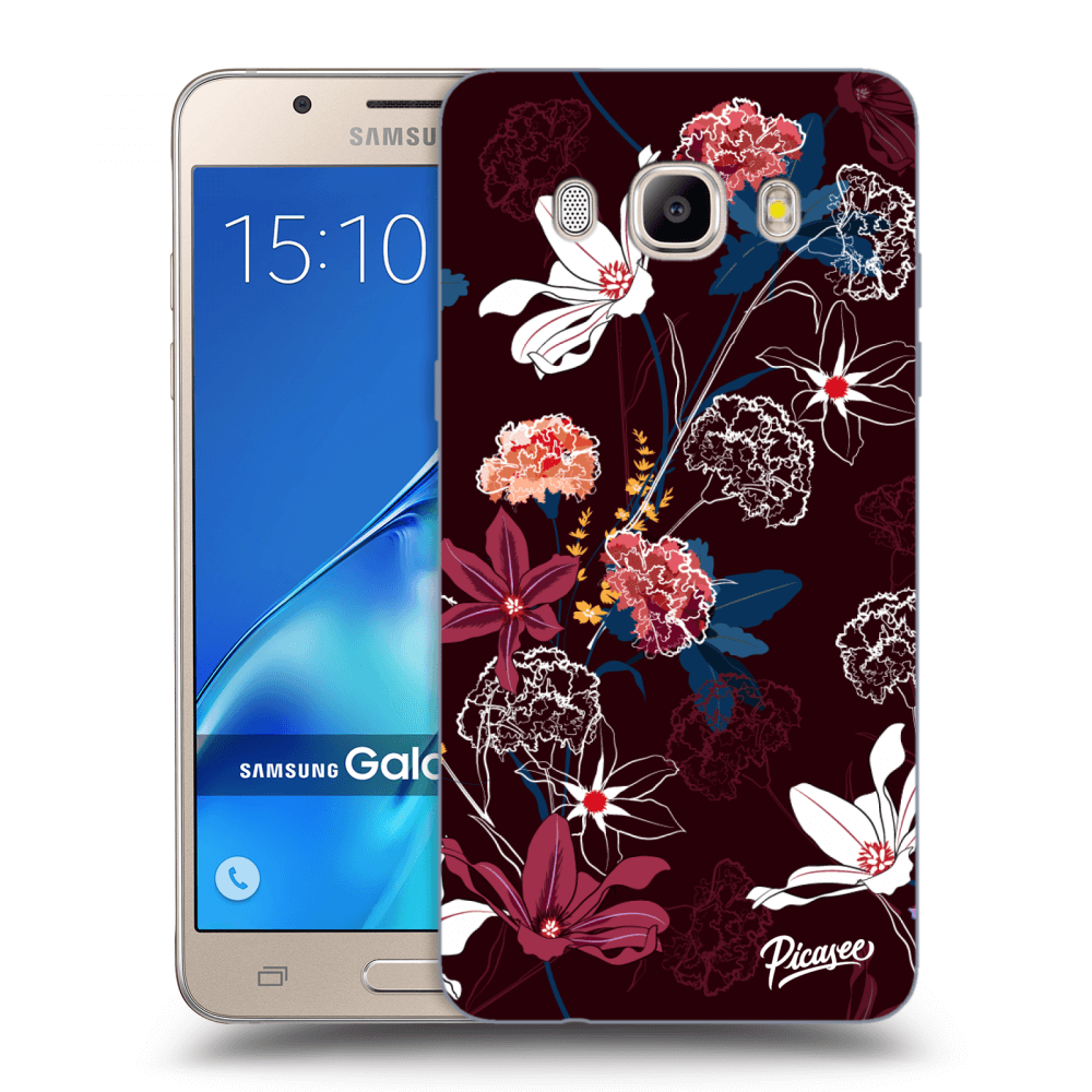 Picasee husă transparentă din silicon pentru Samsung Galaxy J5 2016 J510F - Dark Meadow