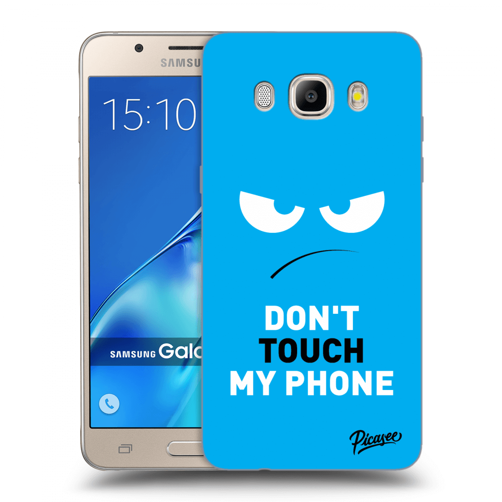 Picasee husă transparentă din silicon pentru Samsung Galaxy J5 2016 J510F - Angry Eyes - Blue