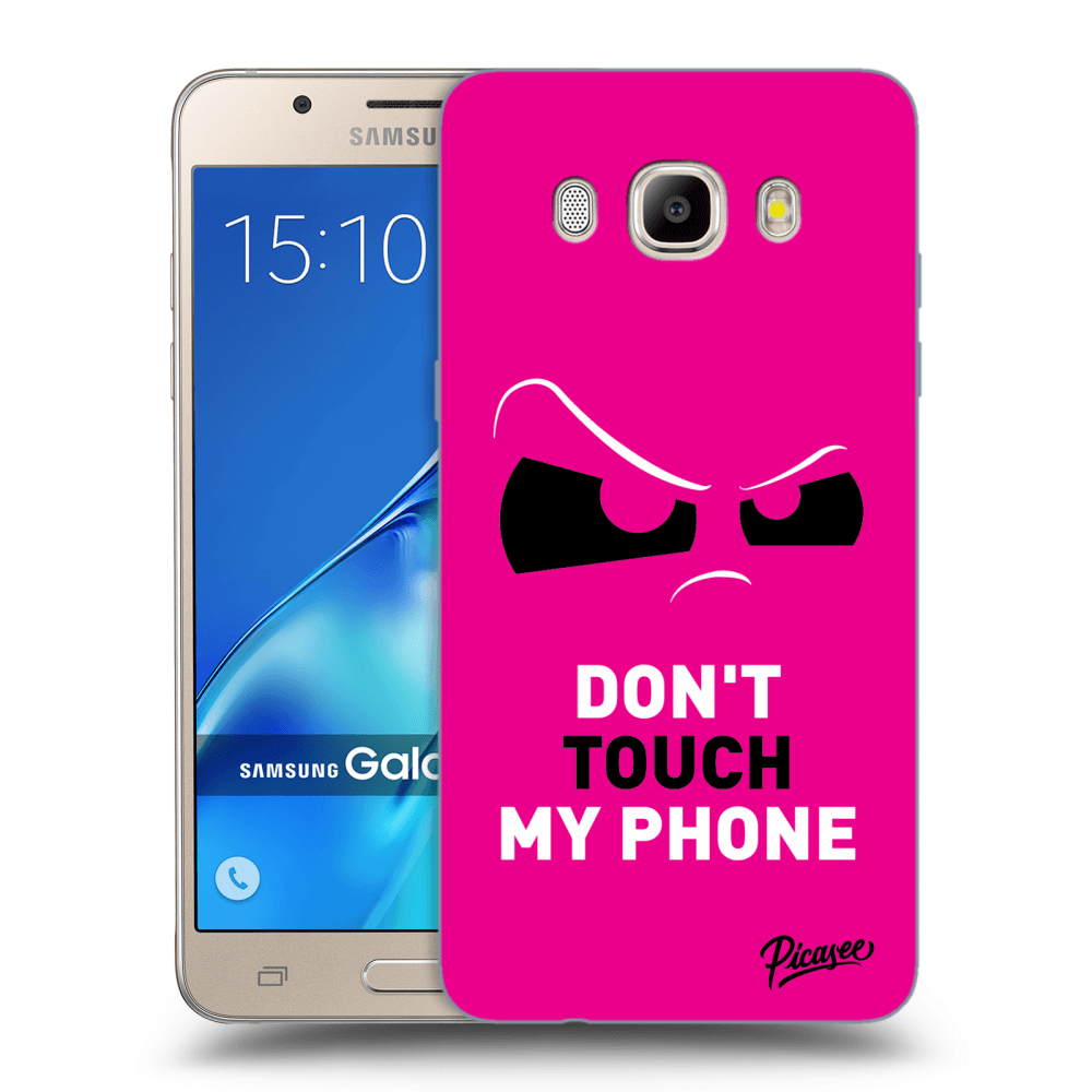 Picasee husă transparentă din silicon pentru Samsung Galaxy J5 2016 J510F - Cloudy Eye - Pink