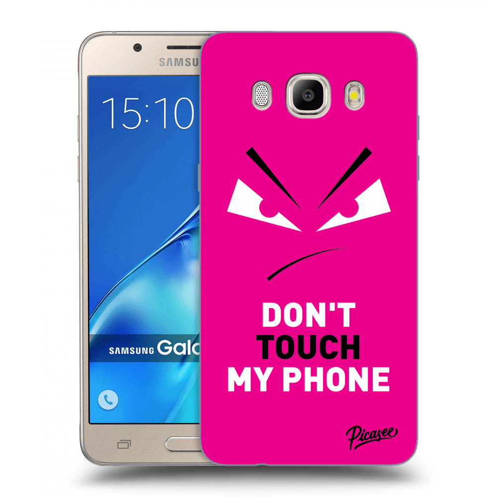 Picasee husă transparentă din silicon pentru Samsung Galaxy J5 2016 J510F - Evil Eye - Pink