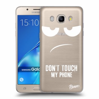 Picasee husă transparentă din silicon pentru Samsung Galaxy J5 2016 J510F - Don't Touch My Phone