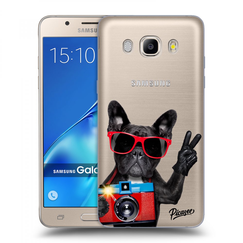 Picasee husă transparentă din silicon pentru Samsung Galaxy J5 2016 J510F - French Bulldog